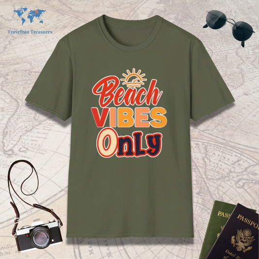 Beach Vibes Only_Umbrella T-Shirt