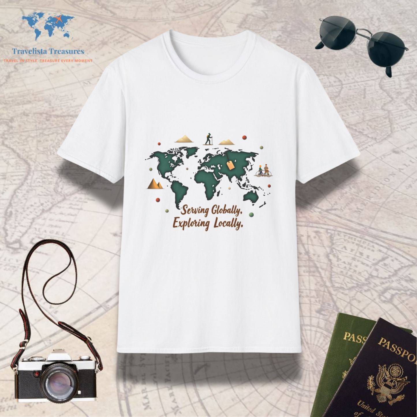 Serving Globally, Exploring Locally 2 T-Shirt