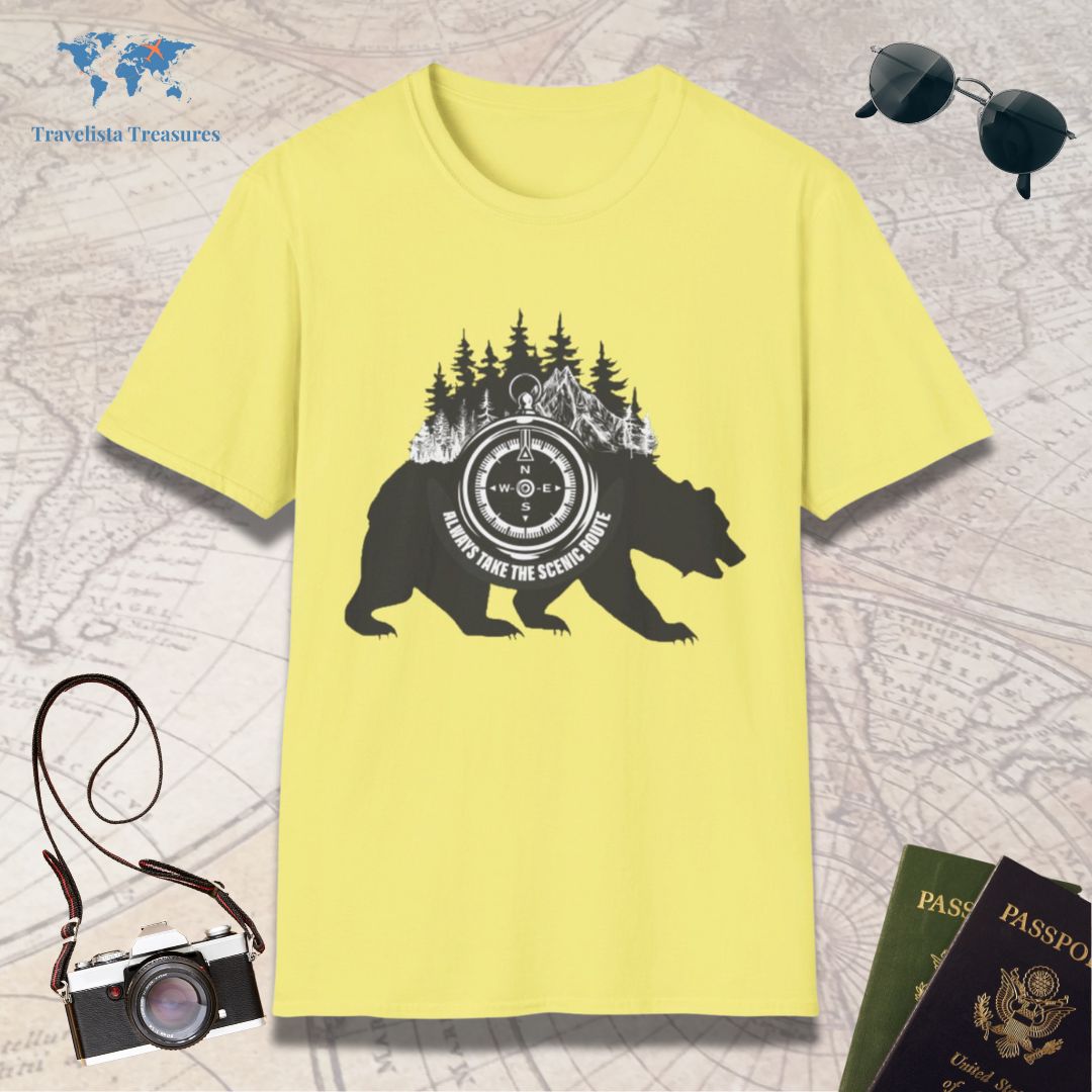 Always Take The Scenic Route - Bear, T-Shirt