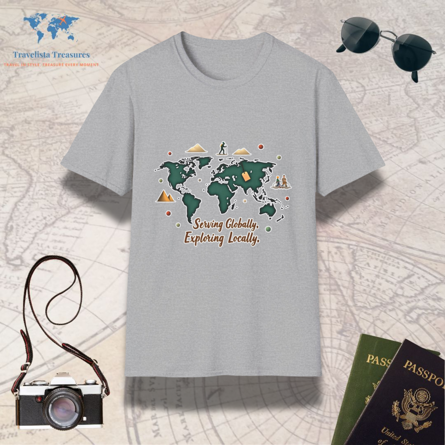 Serving Globally, Exploring Locally 2 T-Shirt