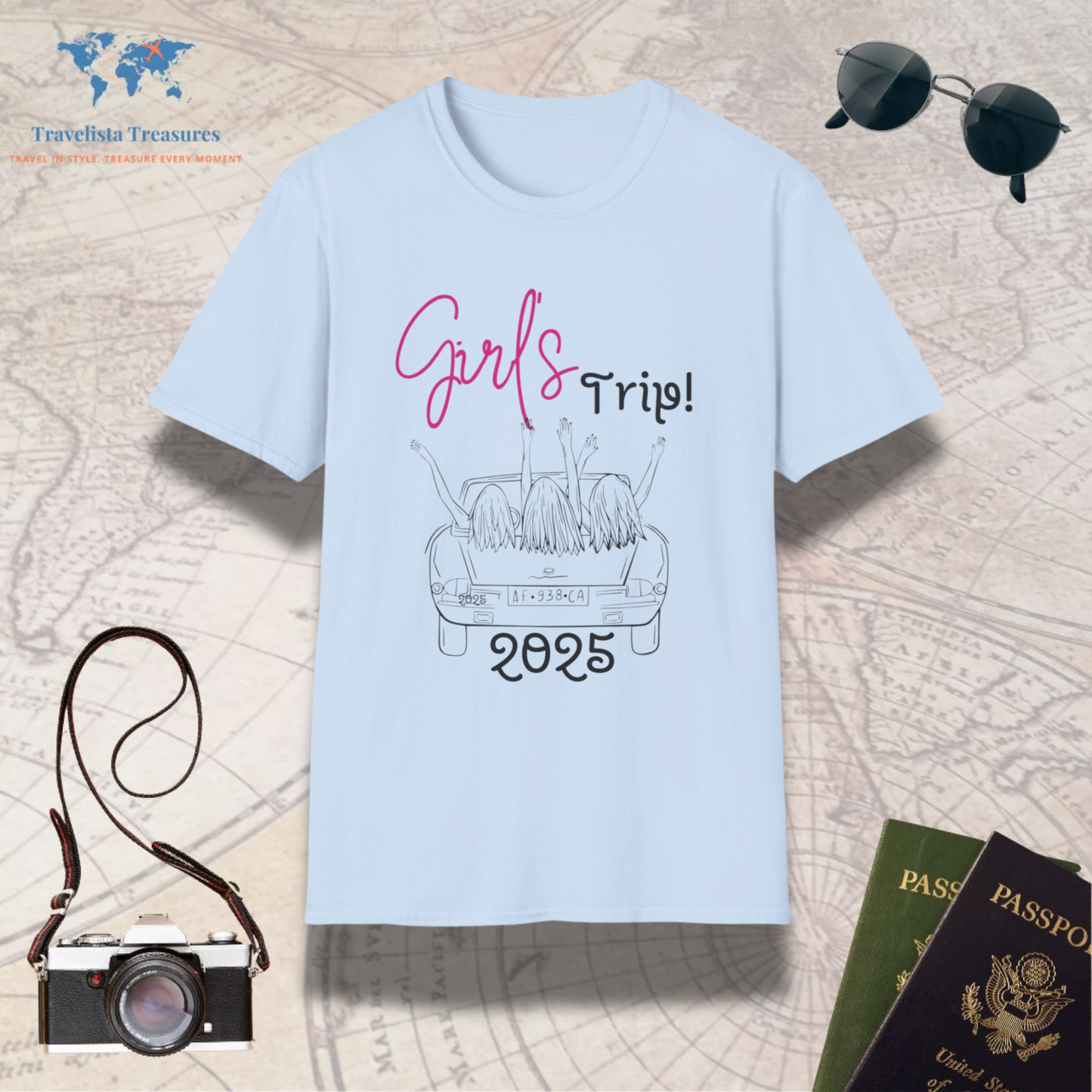 Girls Car Trip T-Shirt