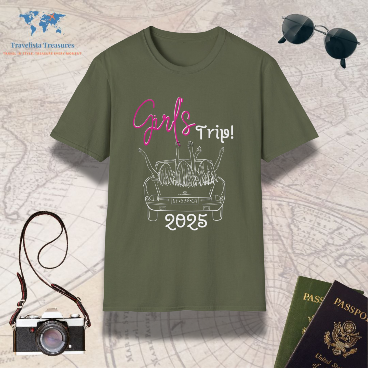 Girls Car Trip T-Shirt