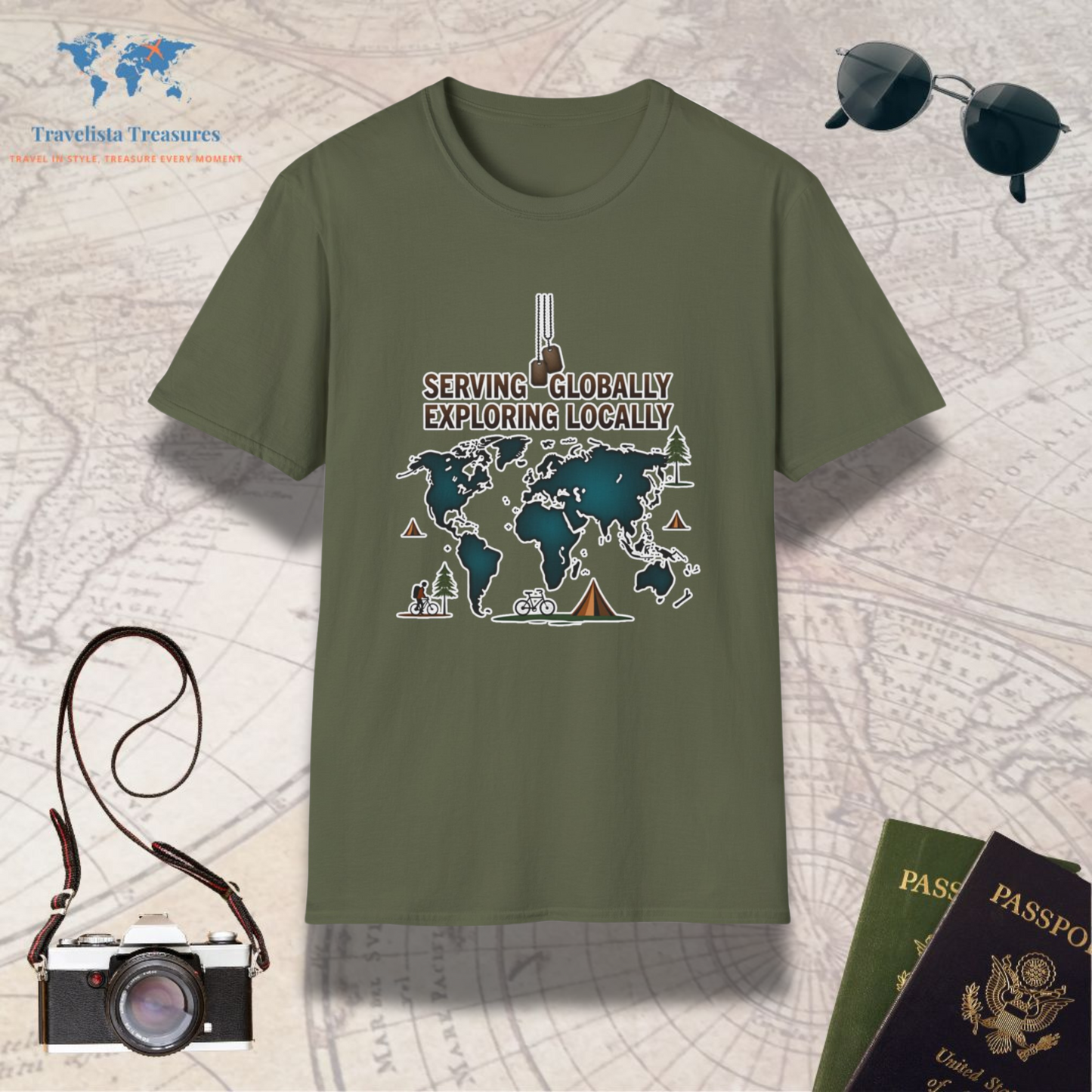 Serving Globally, Exploring Locally T-Shirt