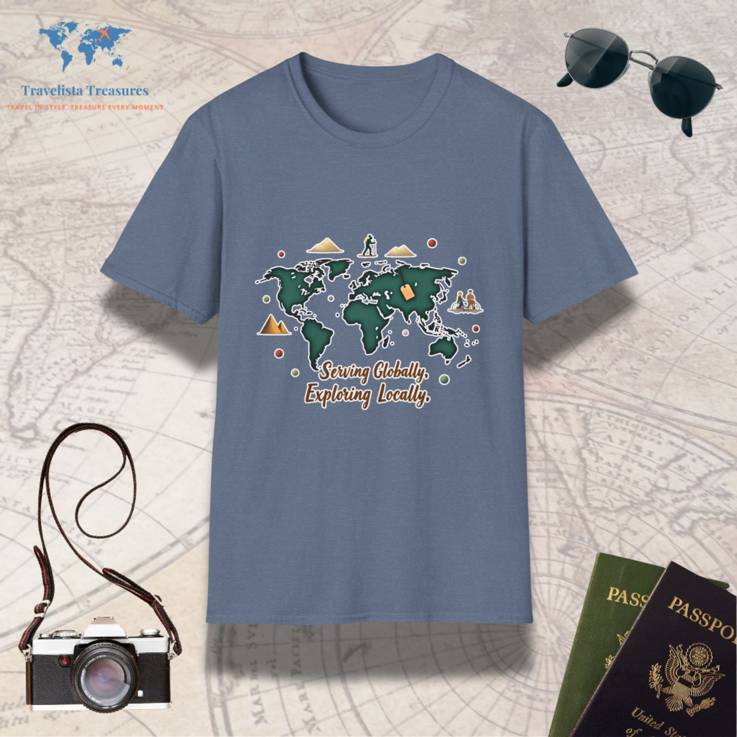 Serving Globally, Exploring Locally 2 T-Shirt