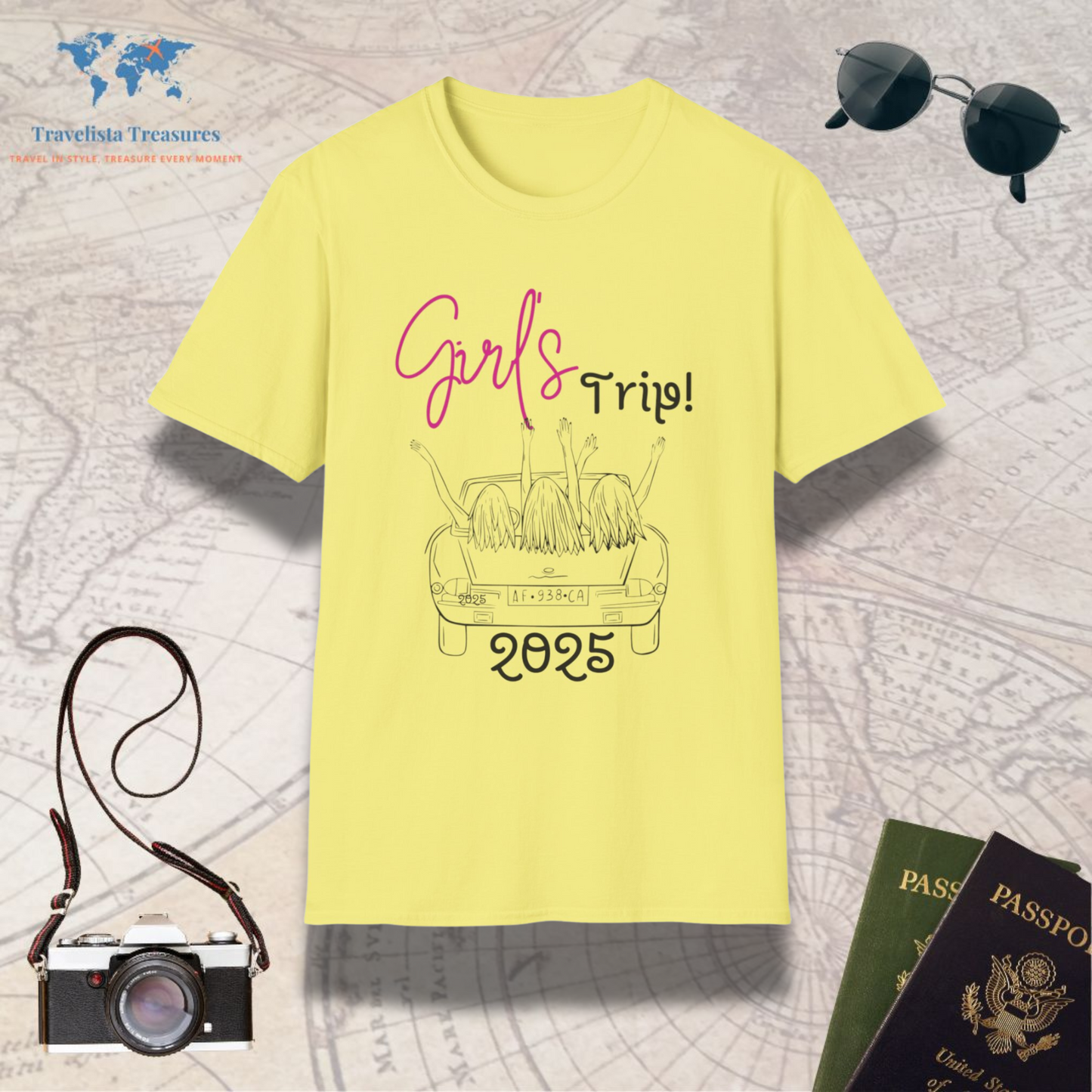 Girls Car Trip T-Shirt