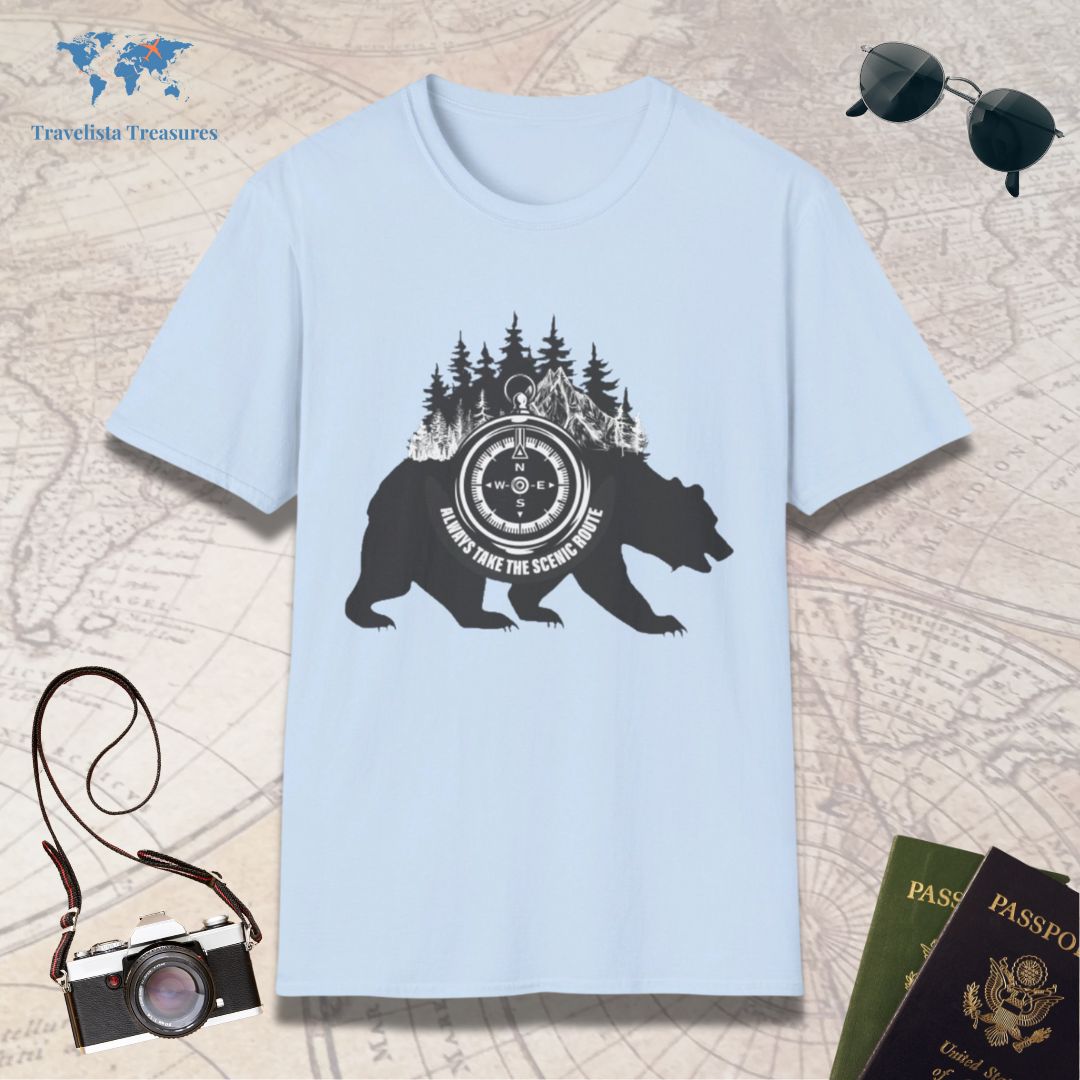 Always Take The Scenic Route - Bear, T-Shirt