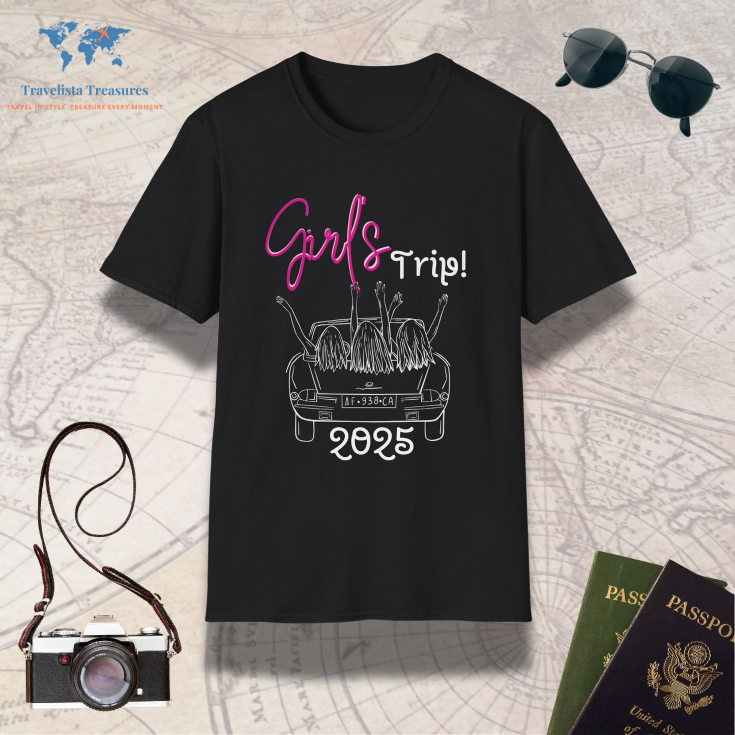 Girls Car Trip T-Shirt