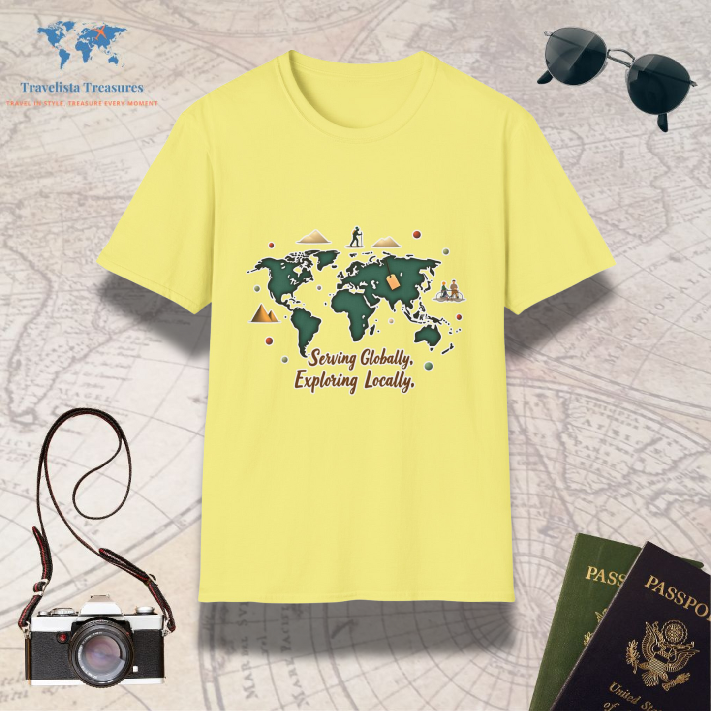 Serving Globally, Exploring Locally 2 T-Shirt