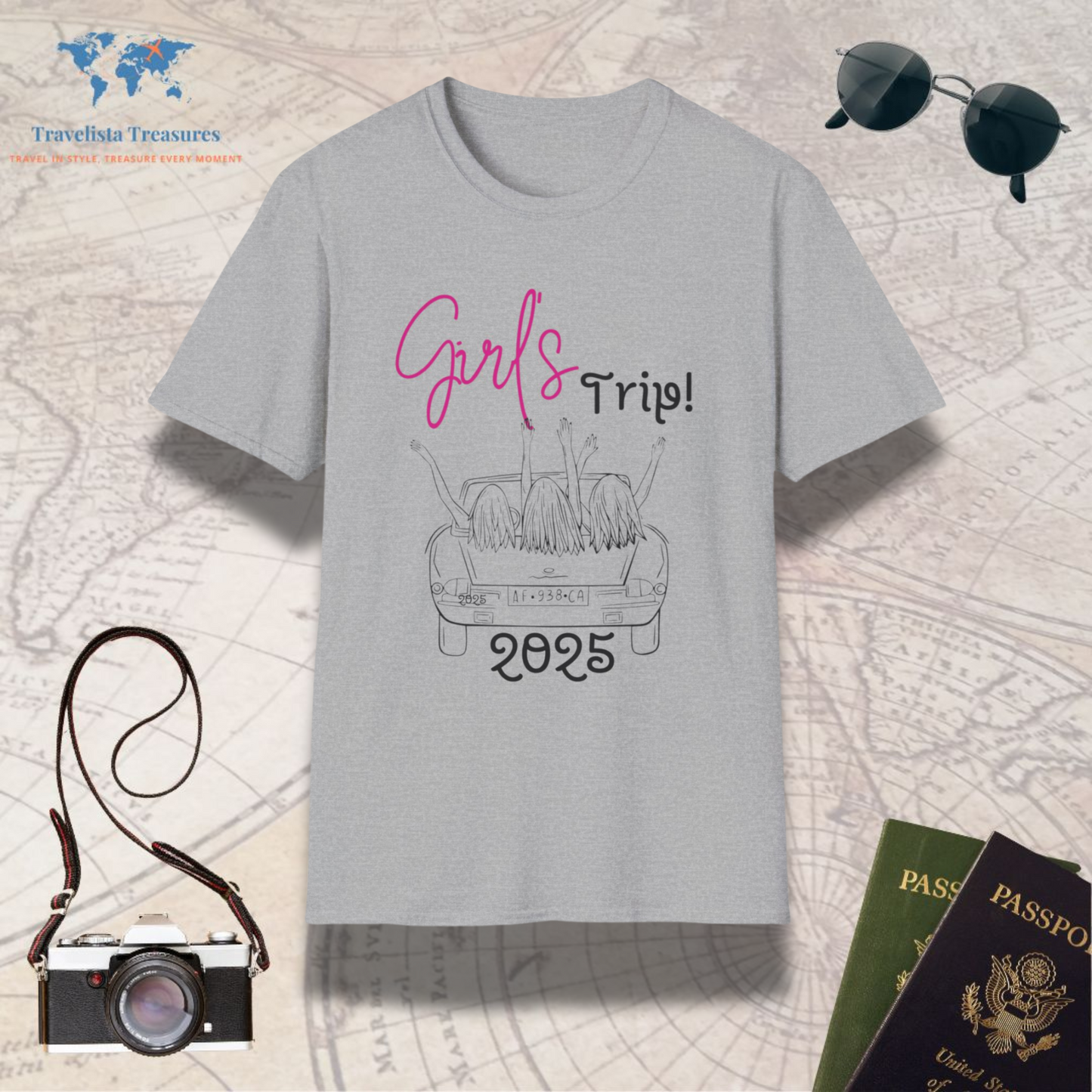 Girls Car Trip T-Shirt