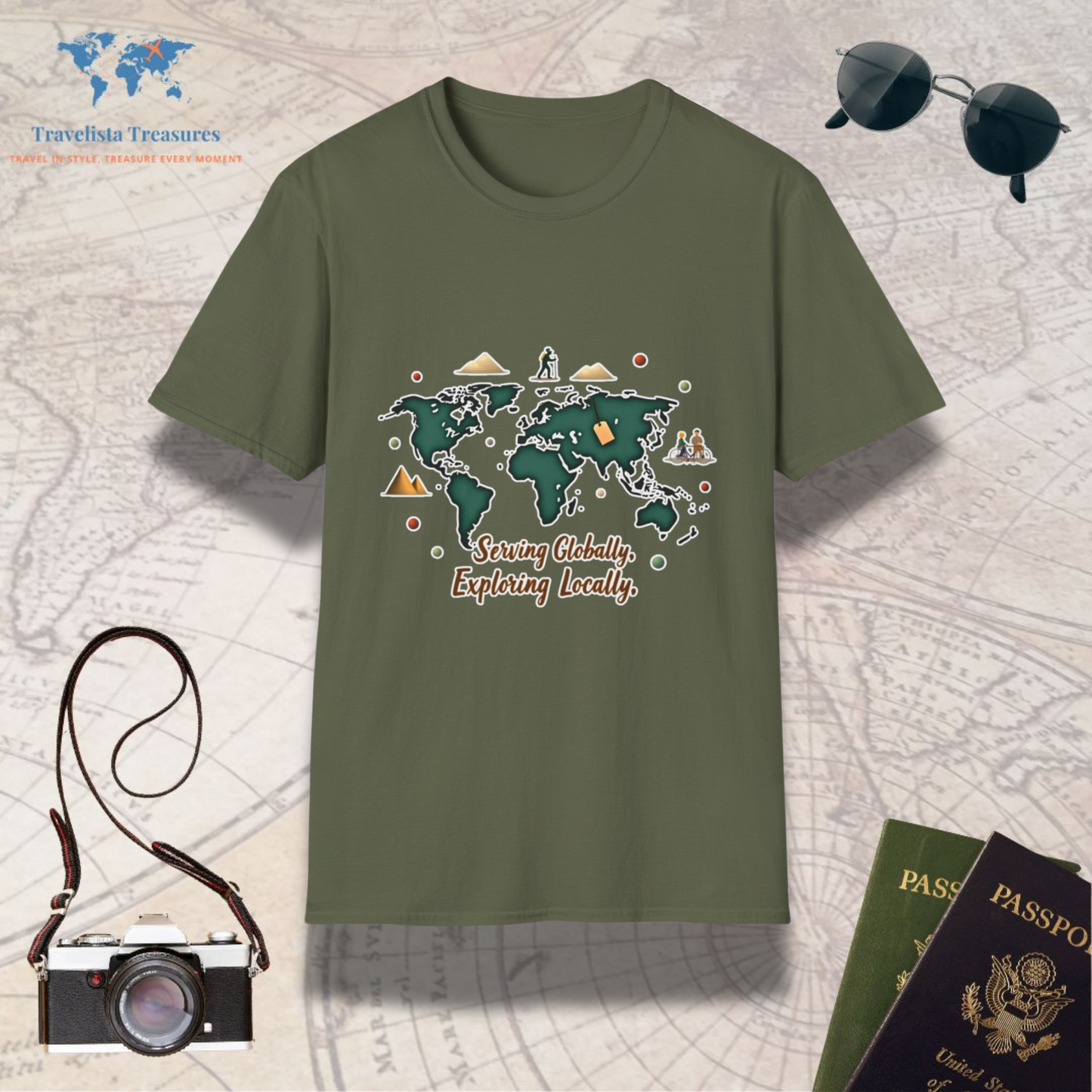 Serving Globally, Exploring Locally 2 T-Shirt