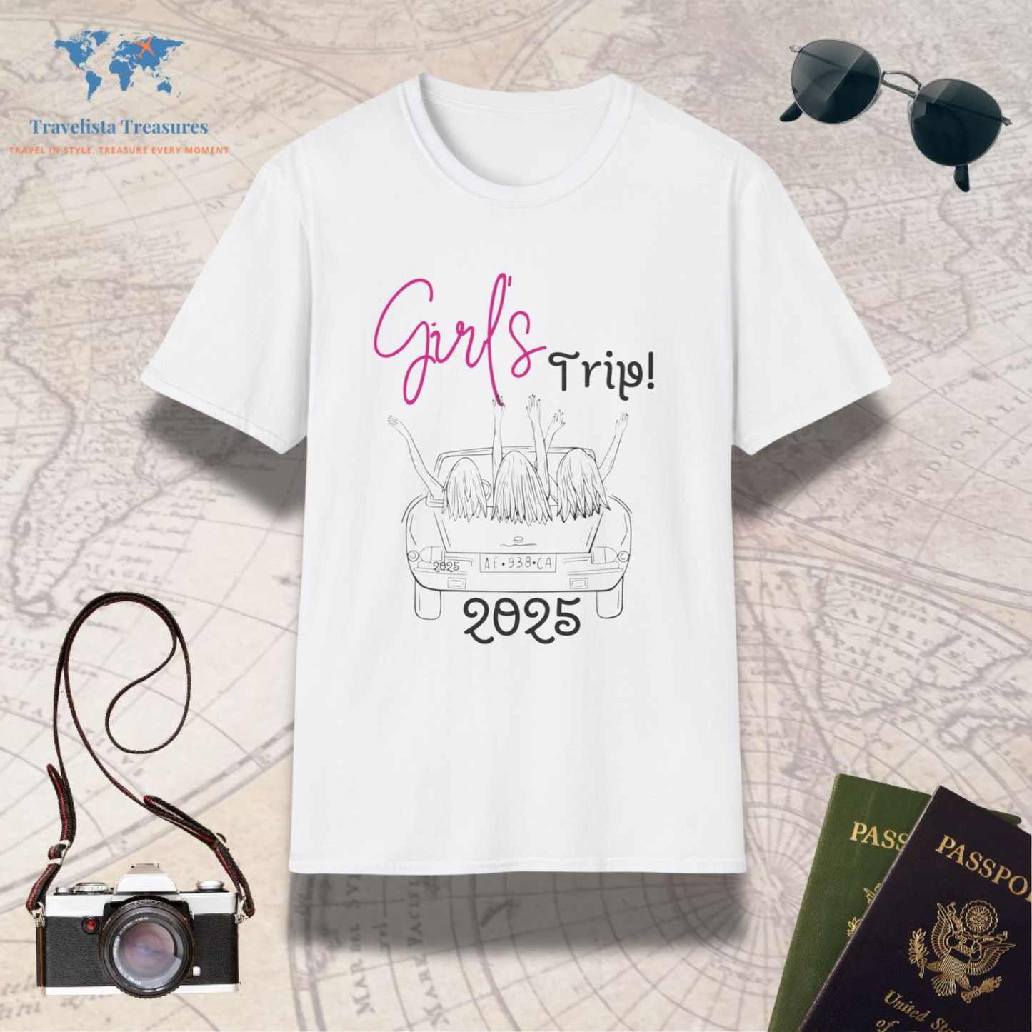 Girls Car Trip T-Shirt