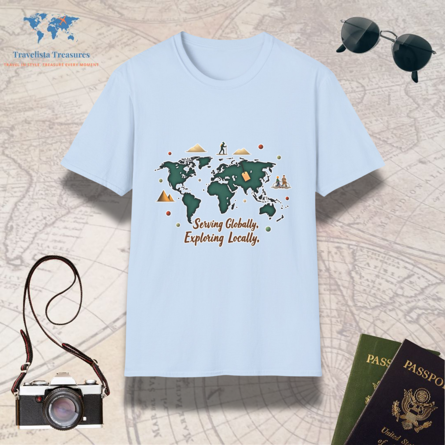 Serving Globally, Exploring Locally 2 T-Shirt