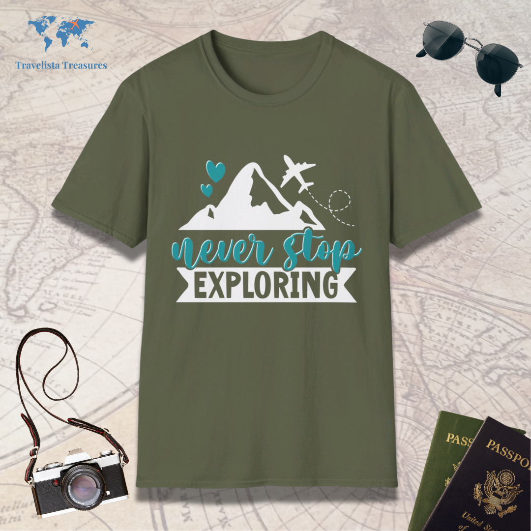 Never Stop Exploring T-Shirt