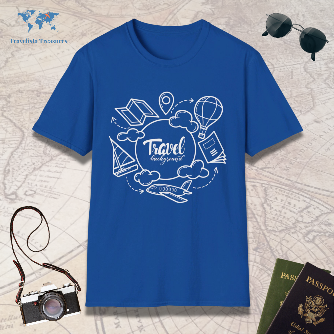 Travel Background T-Shirt